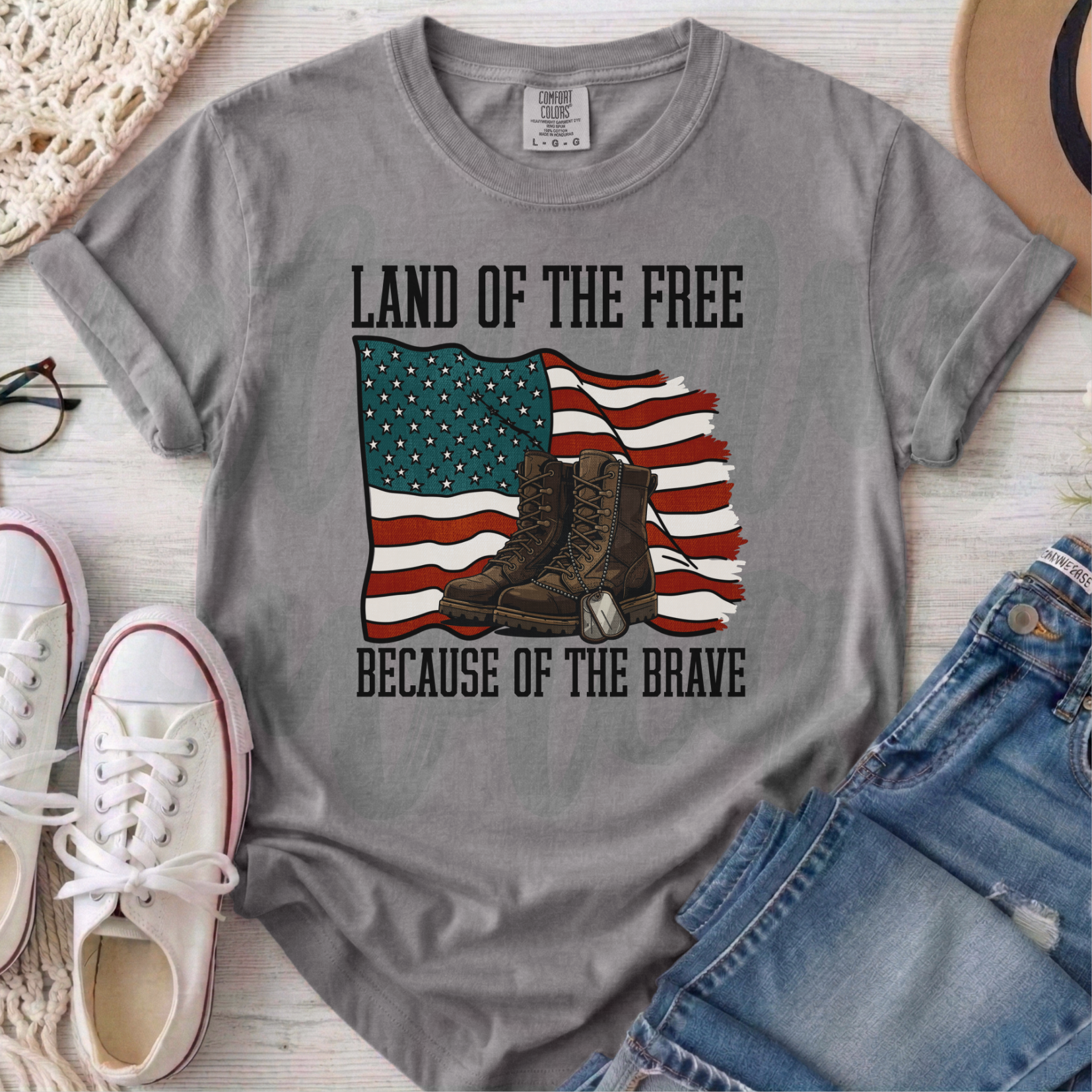 Land of the free tee