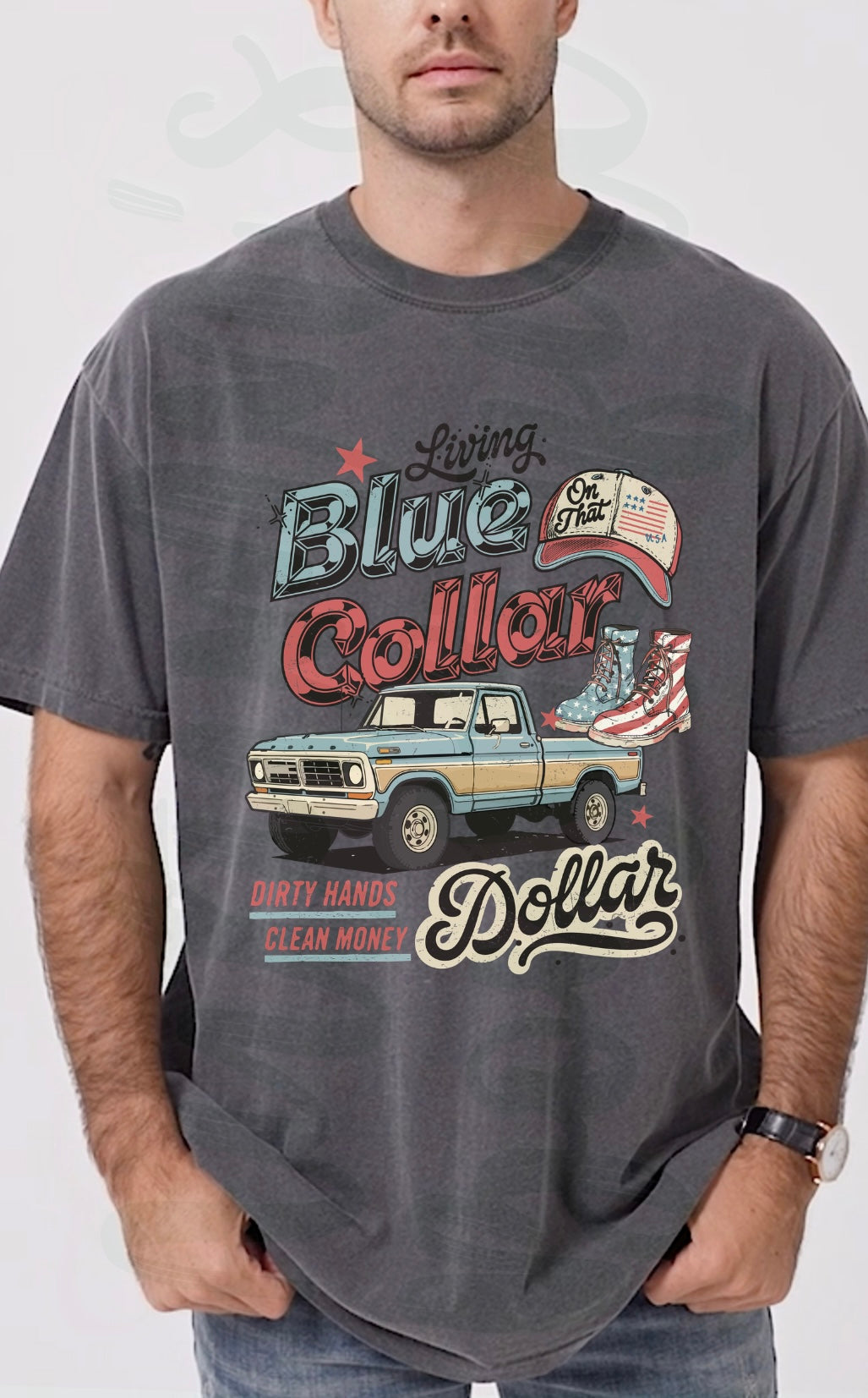 Blue Collar Dollar Tee