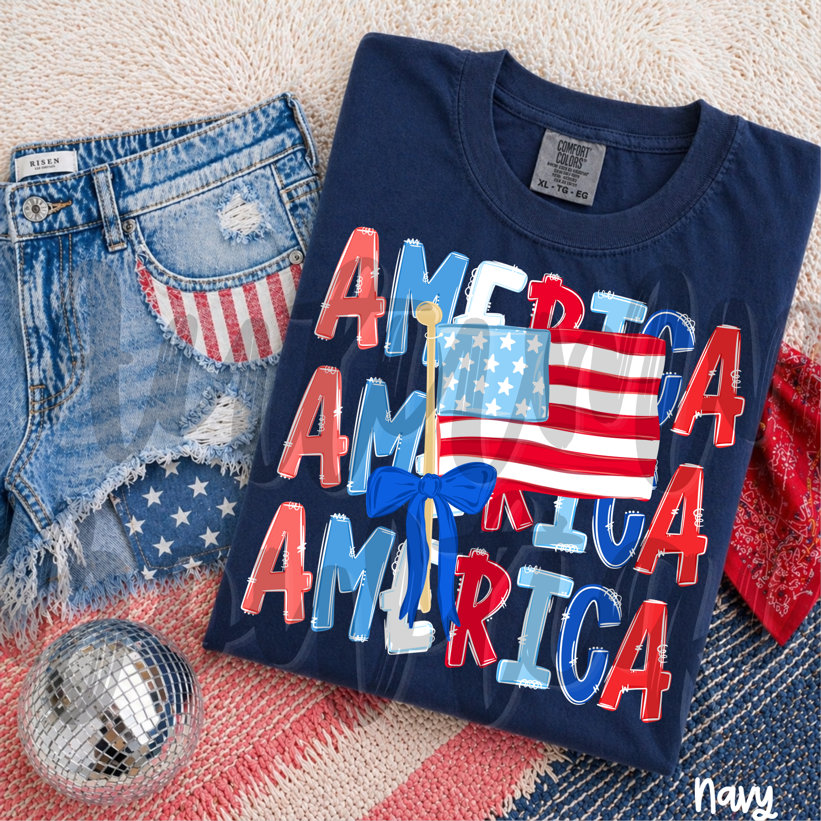 AMERICA Flag Tee