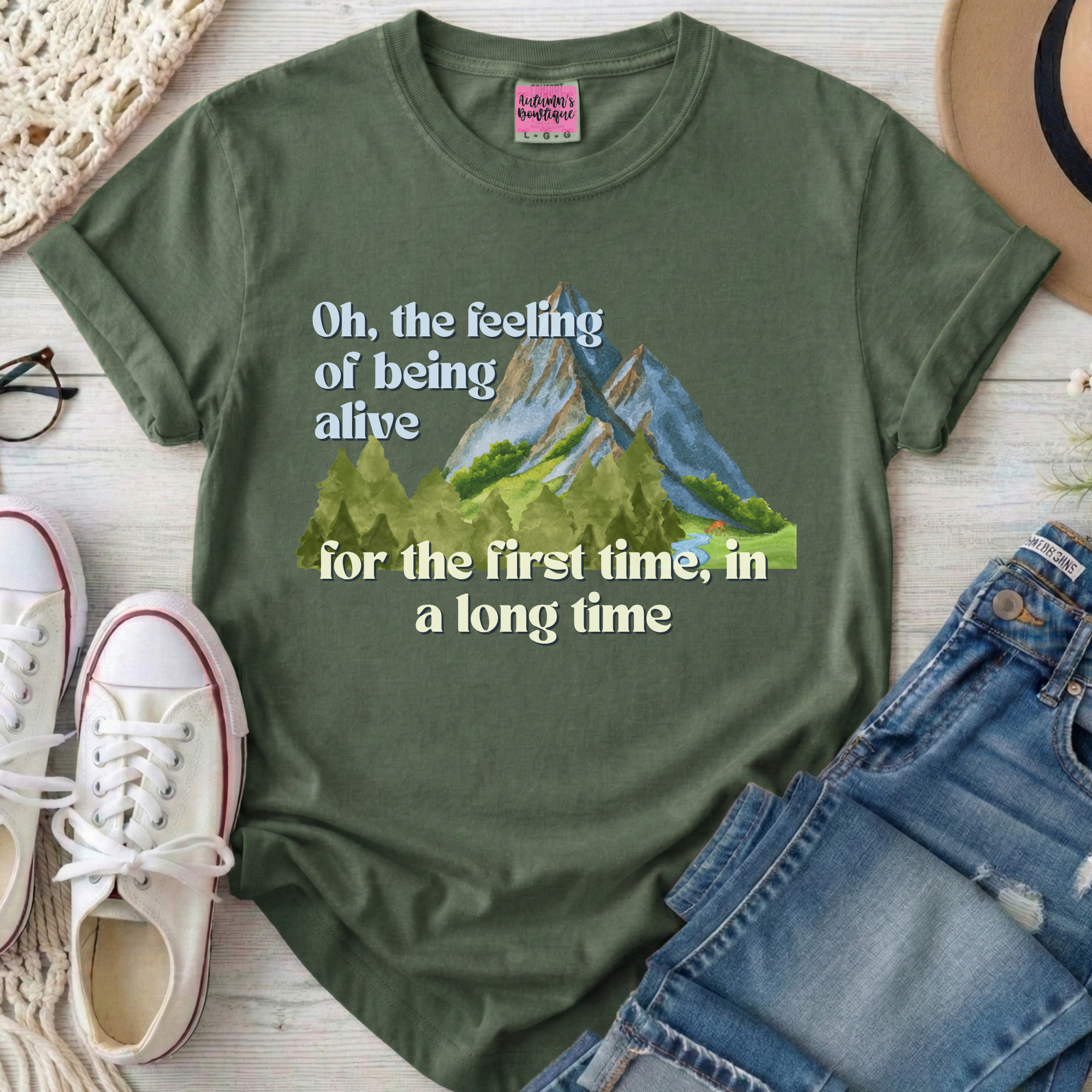 Alive for the first time tee